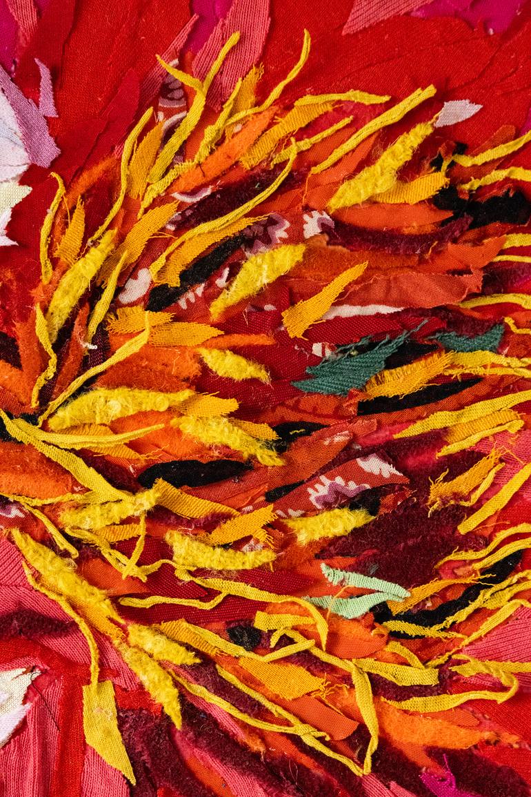 Original Figurative Floral Collage by Roberta Terra
