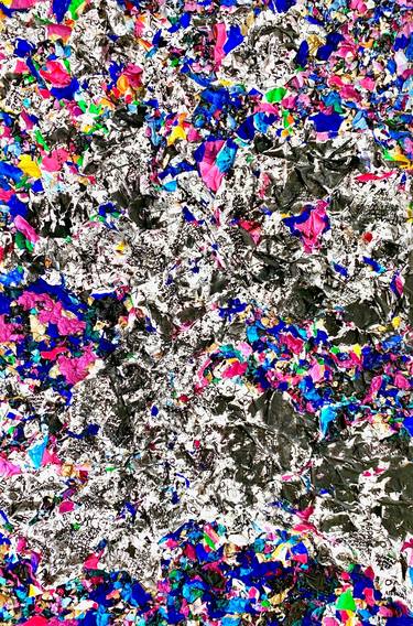 Original Abstract Expressionism Abstract Collage by Sofia Chitikov