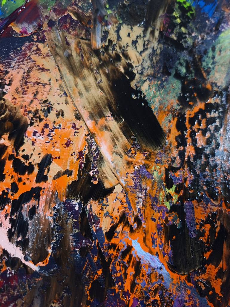 Original Abstract Expressionism Abstract Painting by Fátima Sardinha