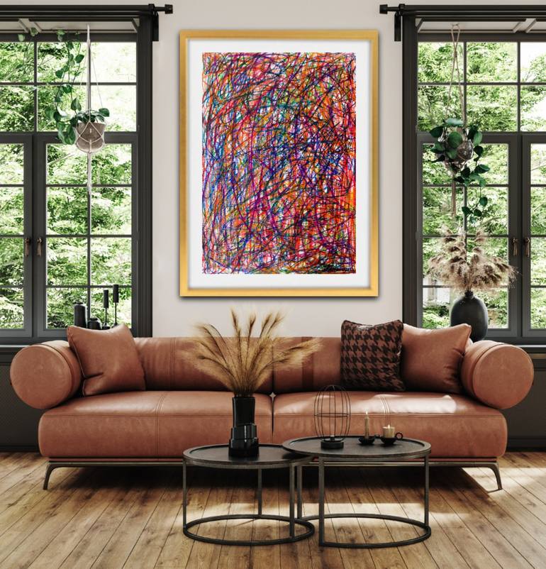 Original Abstract Expressionism Abstract Painting by Fátima Sardinha