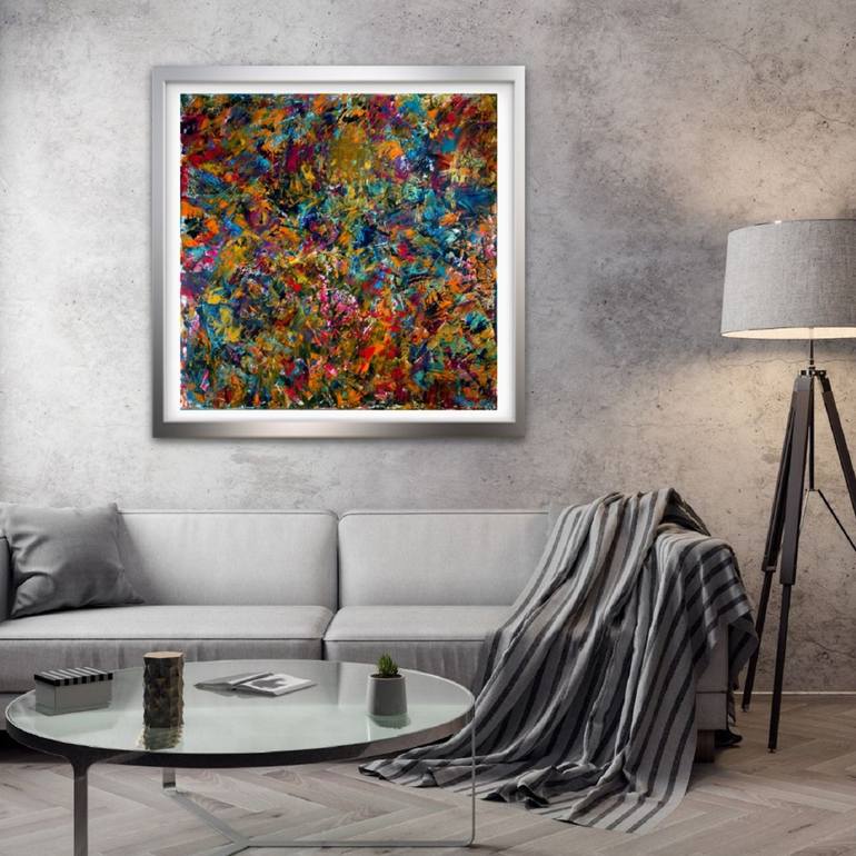 Original Abstract Expressionism Abstract Painting by Fátima Sardinha