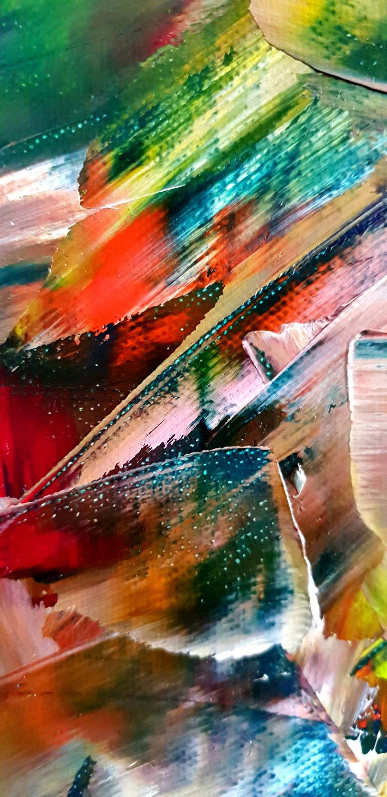 Original Abstract Expressionism Abstract Painting by Fátima Sardinha