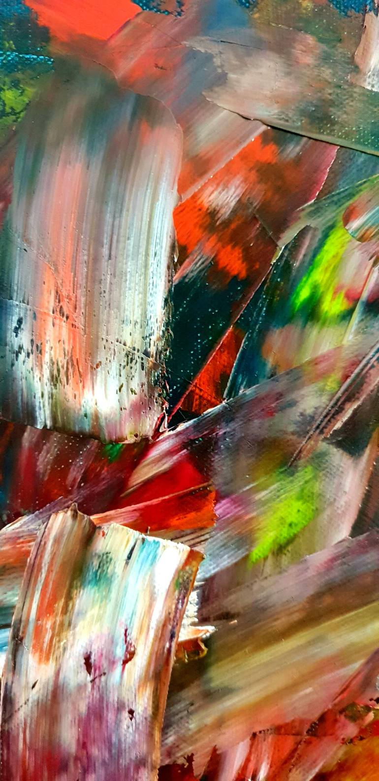 Original Abstract Expressionism Abstract Painting by Fátima Sardinha