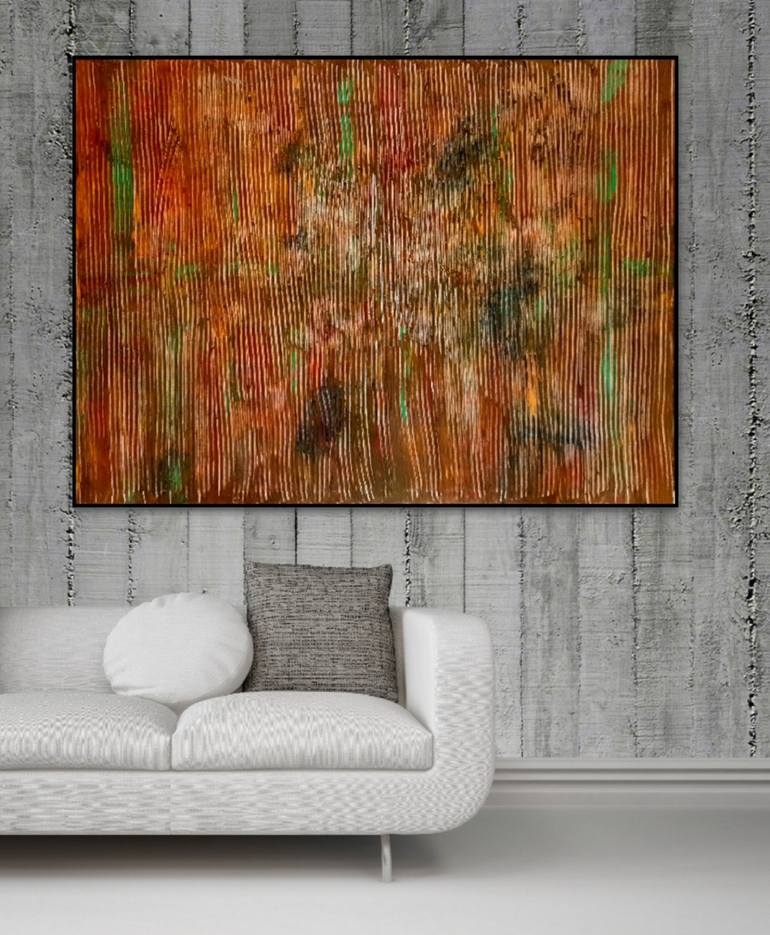 Original Abstract Expressionism Abstract Painting by Fátima Sardinha