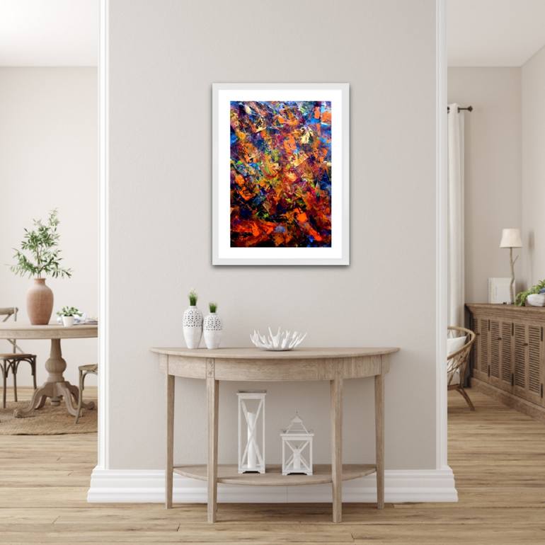 Original Abstract Expressionism Abstract Collage by Fátima Sardinha