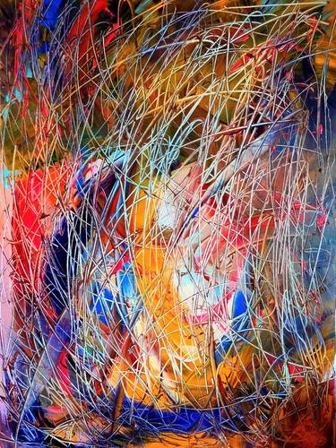 Original Abstract Expressionism Abstract Paintings by Fátima Sardinha