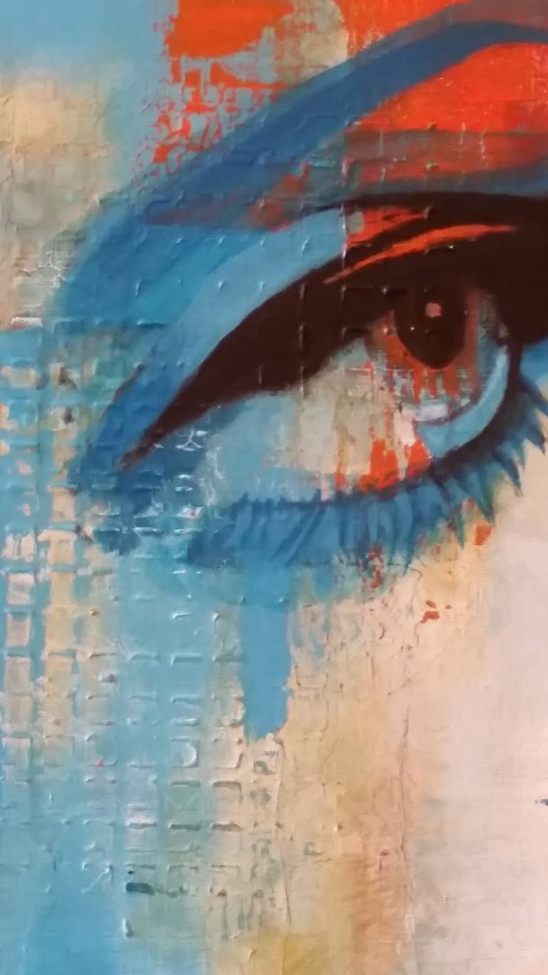 Original Abstract People Painting by Holly Playford