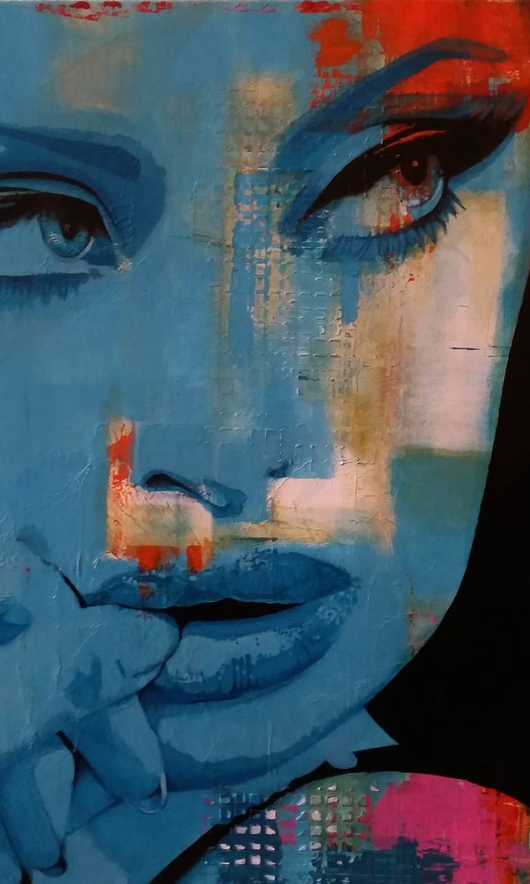 Original Abstract People Painting by Holly Playford