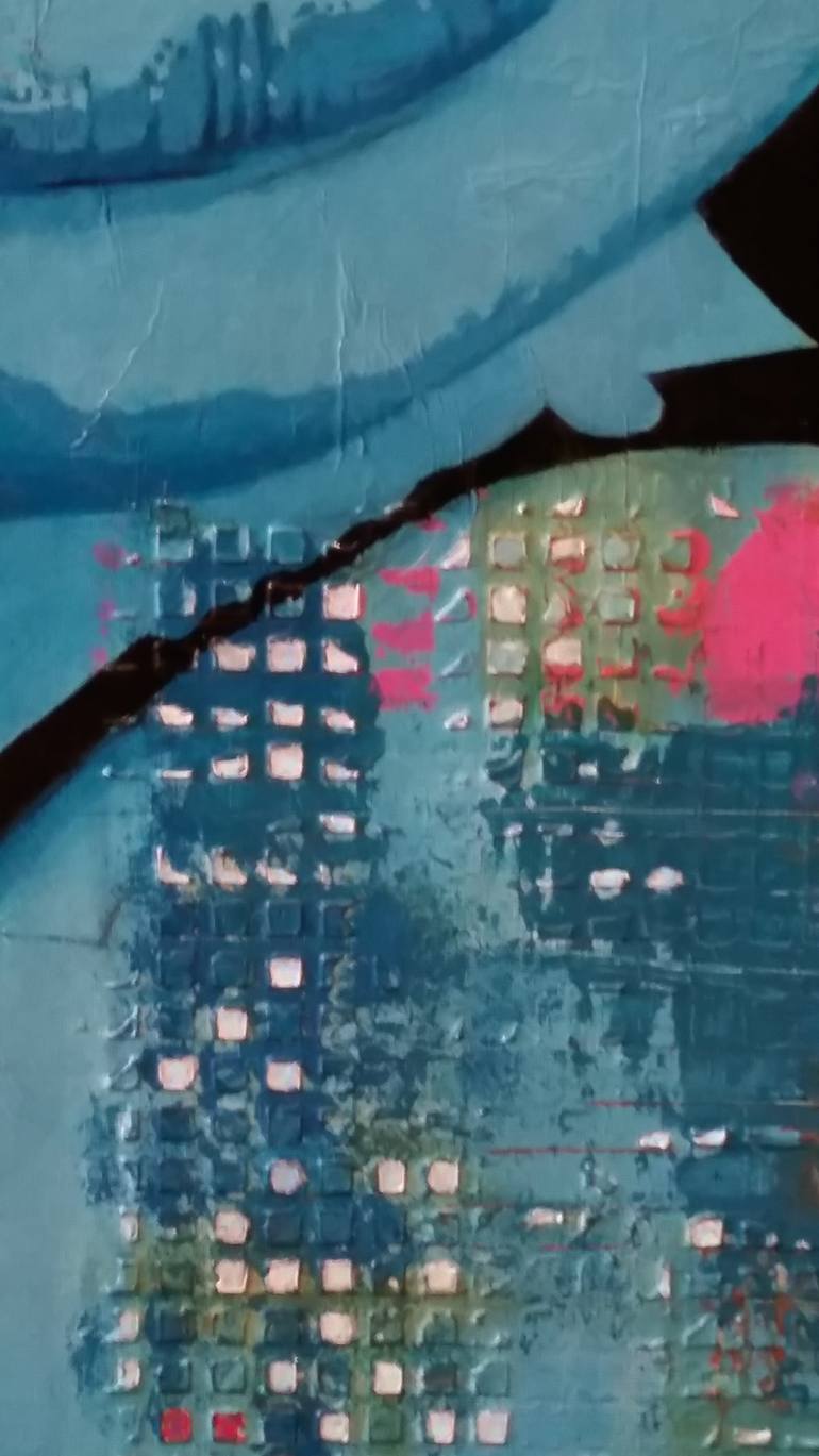 Original Abstract People Painting by Holly Playford