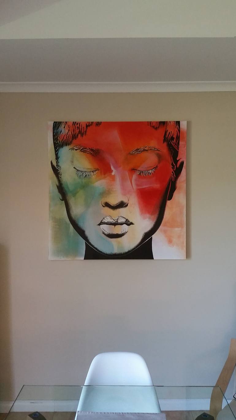 Original Abstract People Painting by Holly Playford