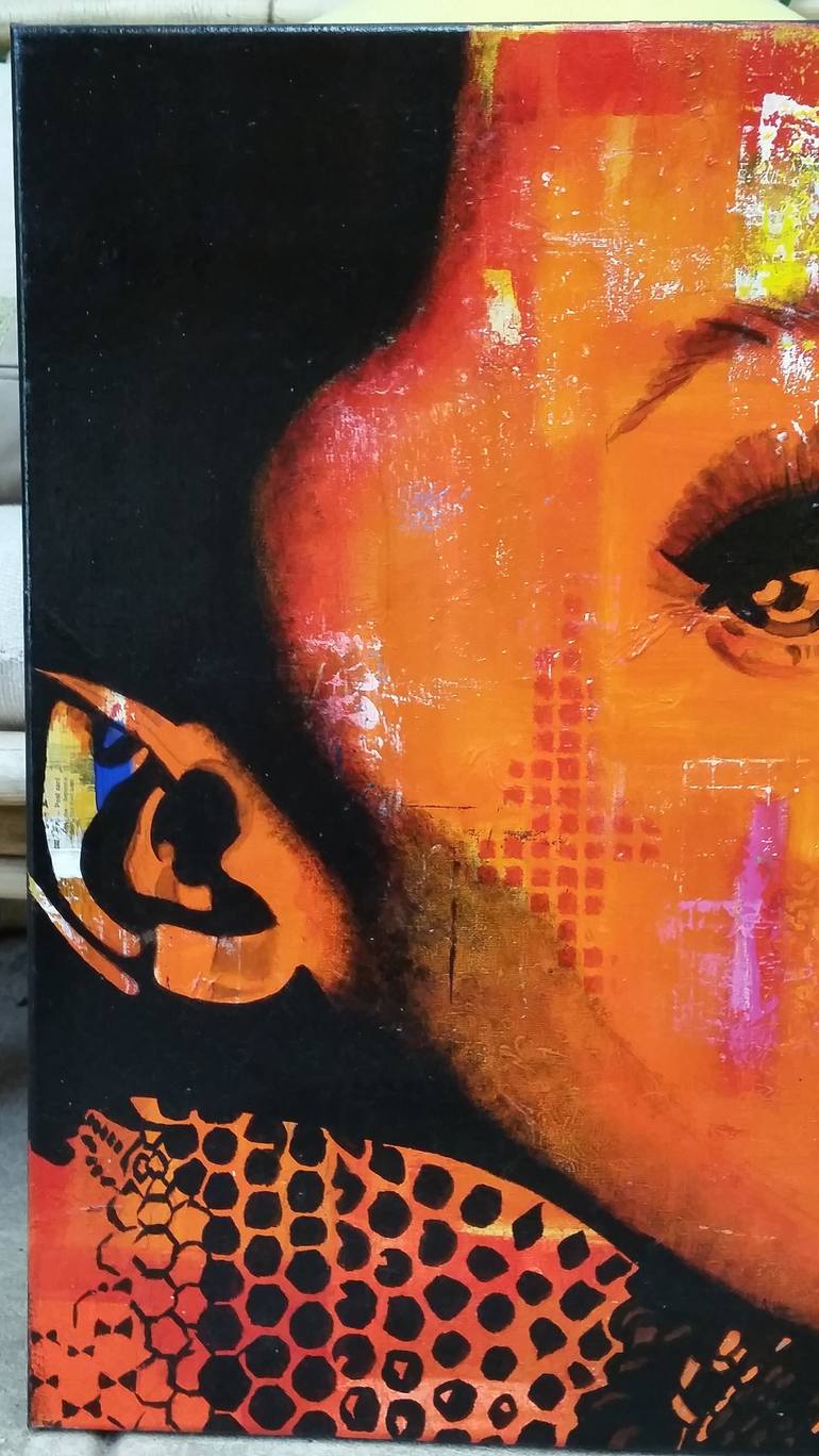 Original Abstract People Painting by Holly Playford