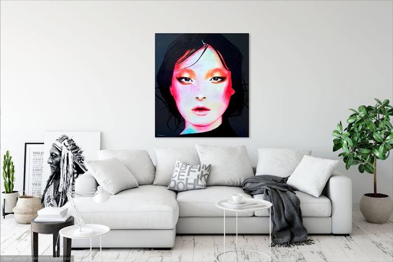 Original Modern Portrait Painting by Holly Playford