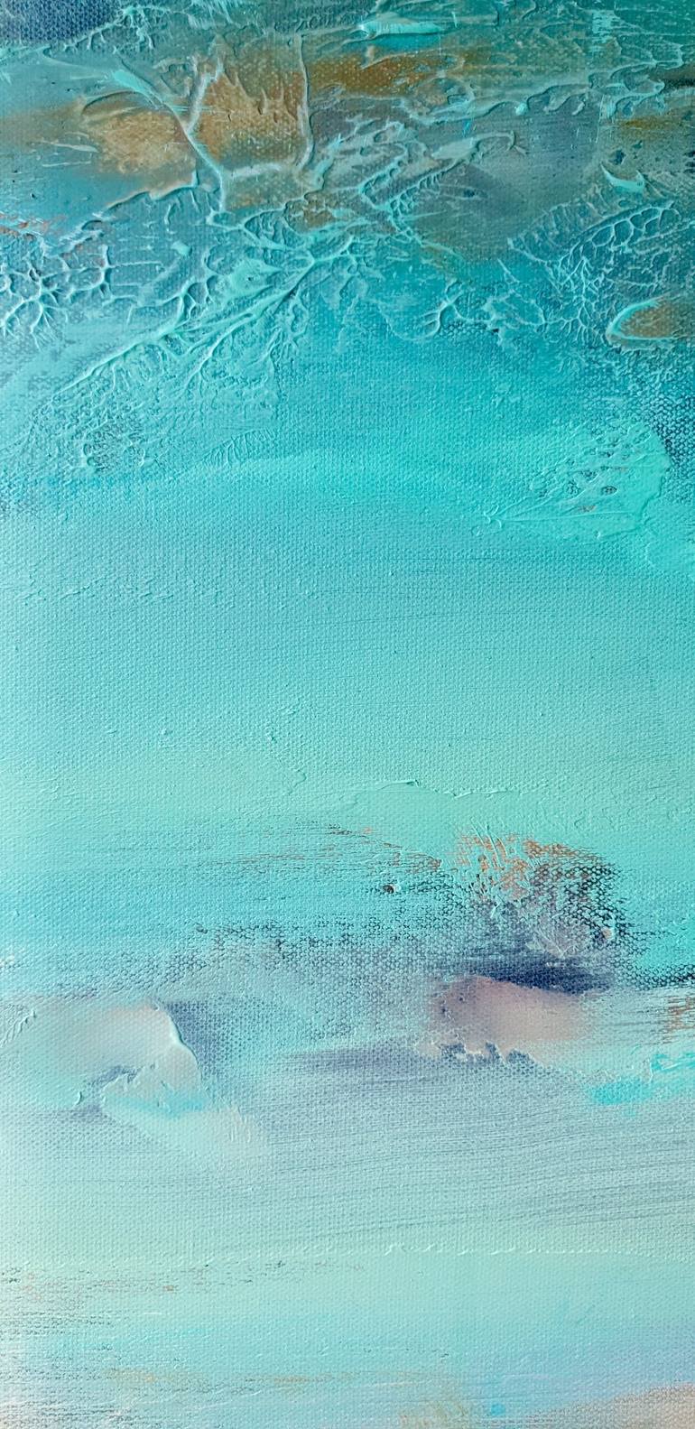 Original Abstract Beach Painting by Holly Playford