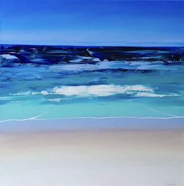 Original Abstract Seascape Painting by Holly Playford