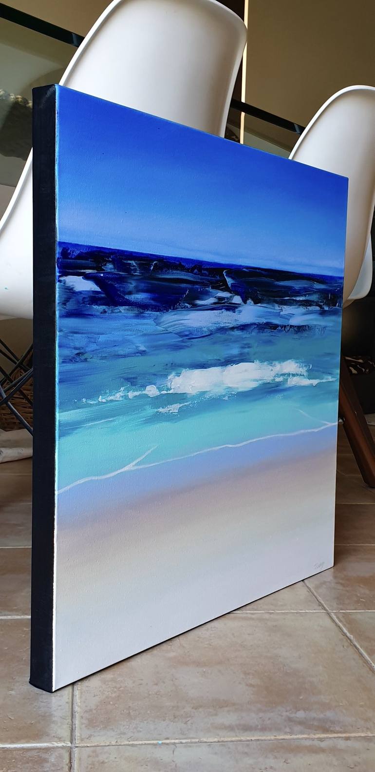 Original Abstract Seascape Painting by Holly Playford
