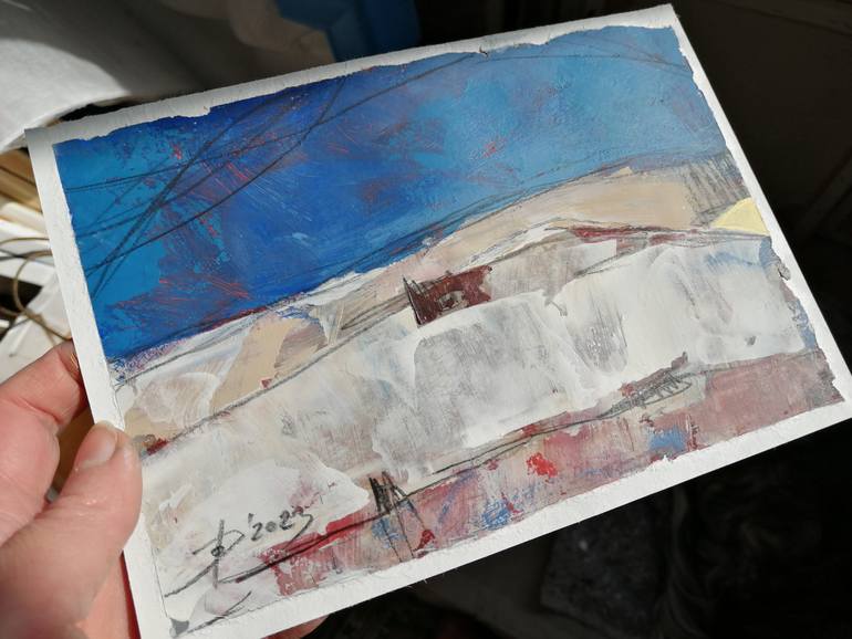 Original Abstract Landscape Painting by Olga David