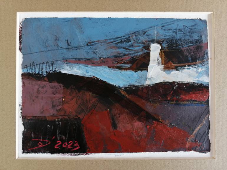 Original Abstract Landscape Painting by Olga David