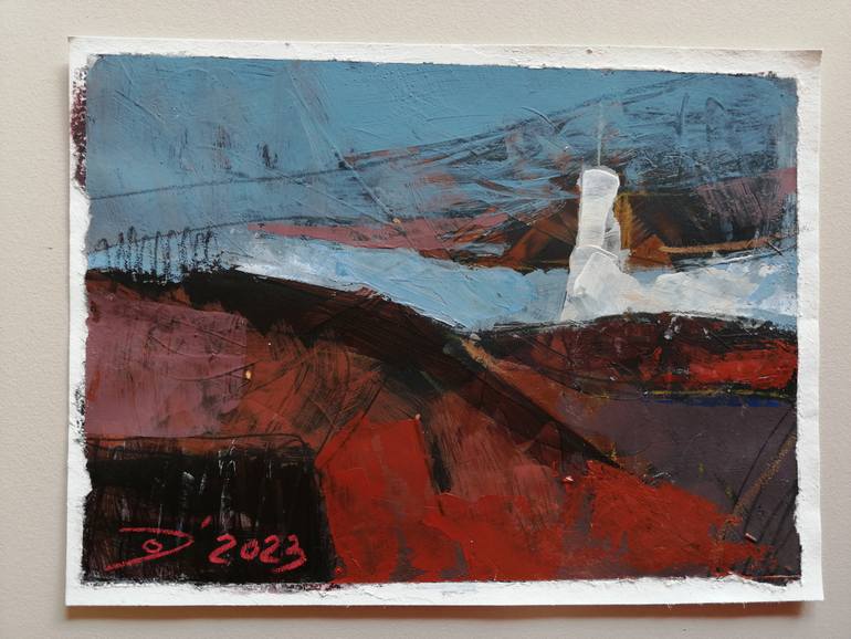 Original Abstract Landscape Painting by Olga David