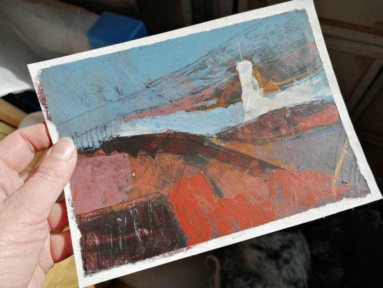 Original Abstract Landscape Painting by Olga David