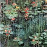 Alter Teich mit Seerosen by Olga David