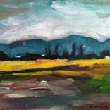 Bergenlandschaft mi Rapsfeld by Olga David