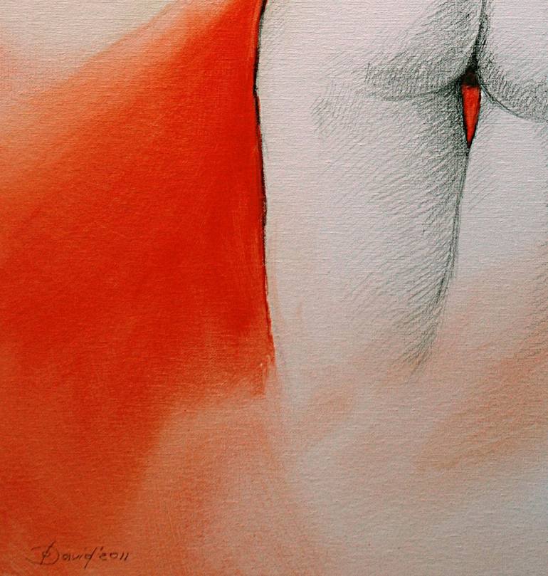 Original Figurative Erotic Painting by Olga David