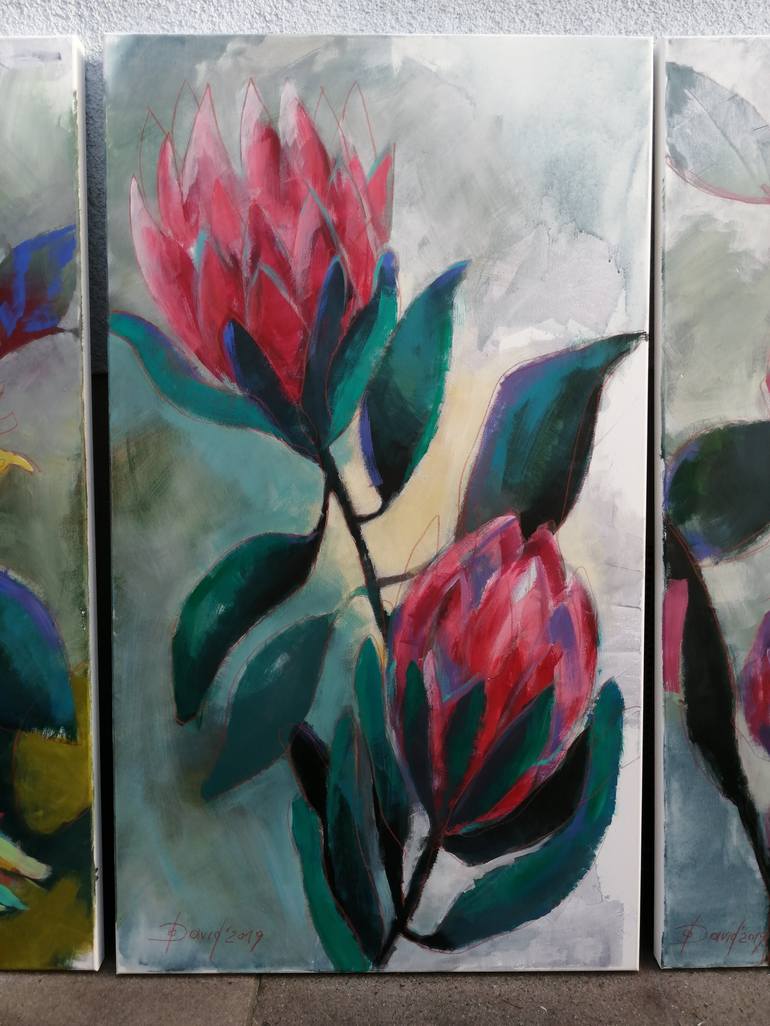 Original Floral Painting by Olga David