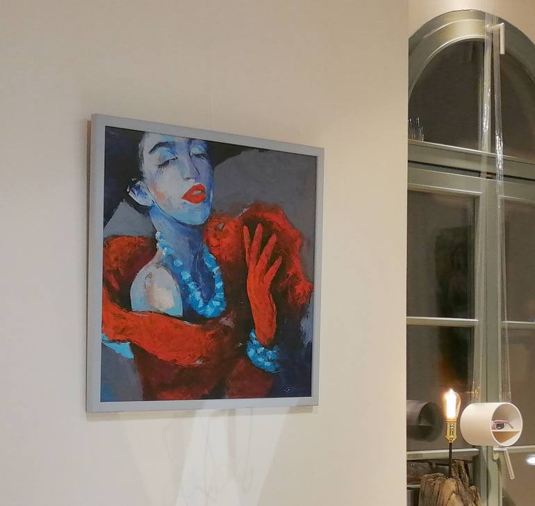 Original Art Deco Fashion Painting by Olga David
