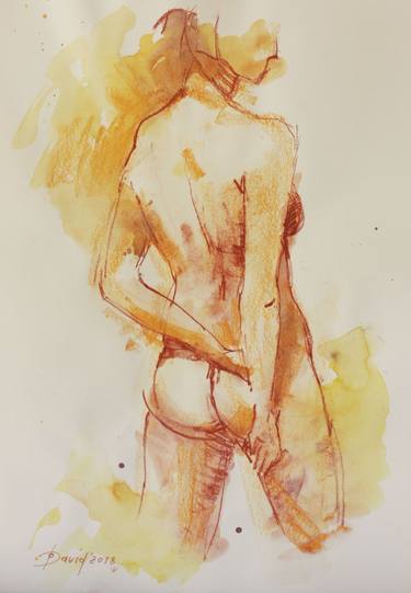 Print of Figurative Body Drawings by Olga David