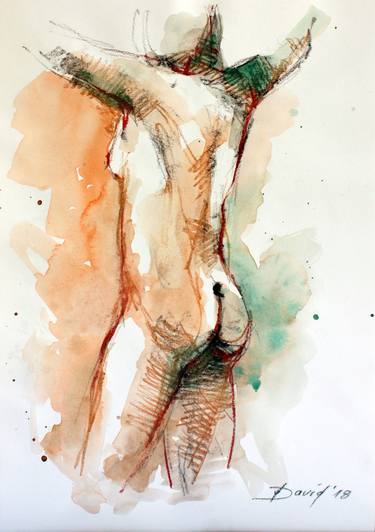 Print of Figurative Body Drawings by Olga David