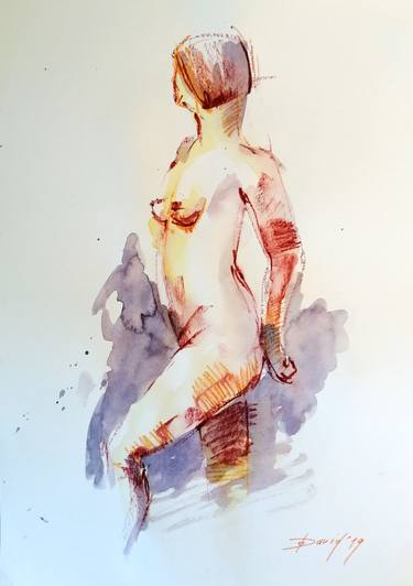 Print of Figurative Erotic Drawings by Olga David