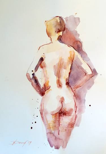 Print of Nude Drawings by Olga David