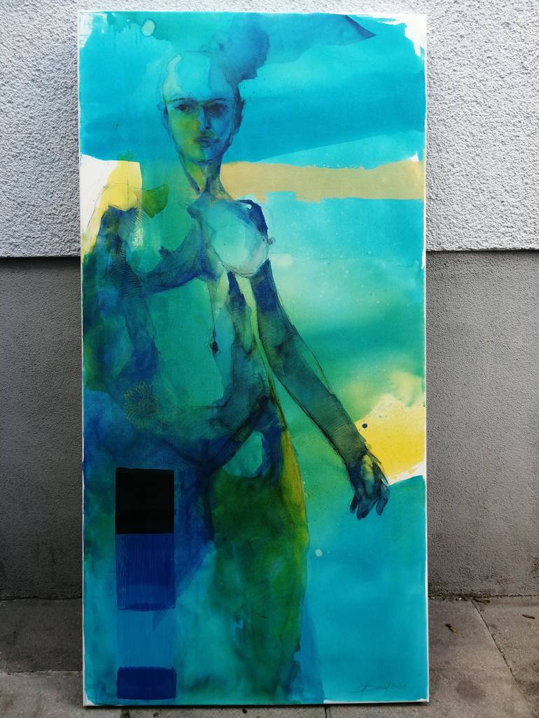 Original Figurative Nude Painting by Olga David