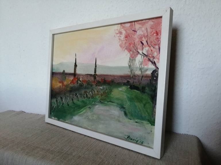 Original Figurative Landscape Painting by Olga David