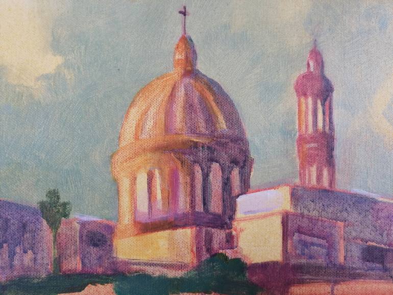 Original Figurative Architecture Painting by Olga David