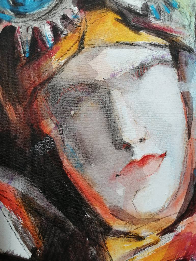 Original Figurative People Painting by Olga David