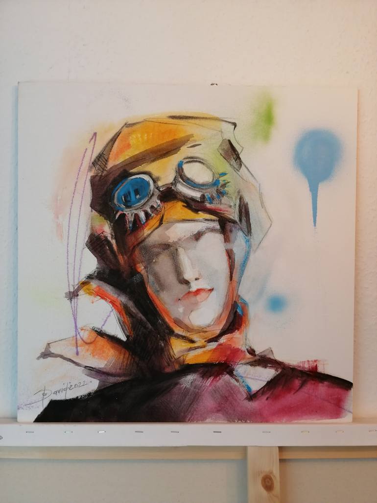 Original Figurative People Painting by Olga David