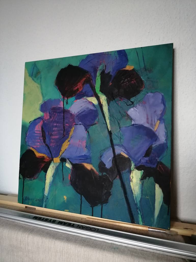 Original Figurative Floral Painting by Olga David