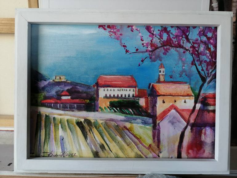 Original Figurative Landscape Painting by Olga David