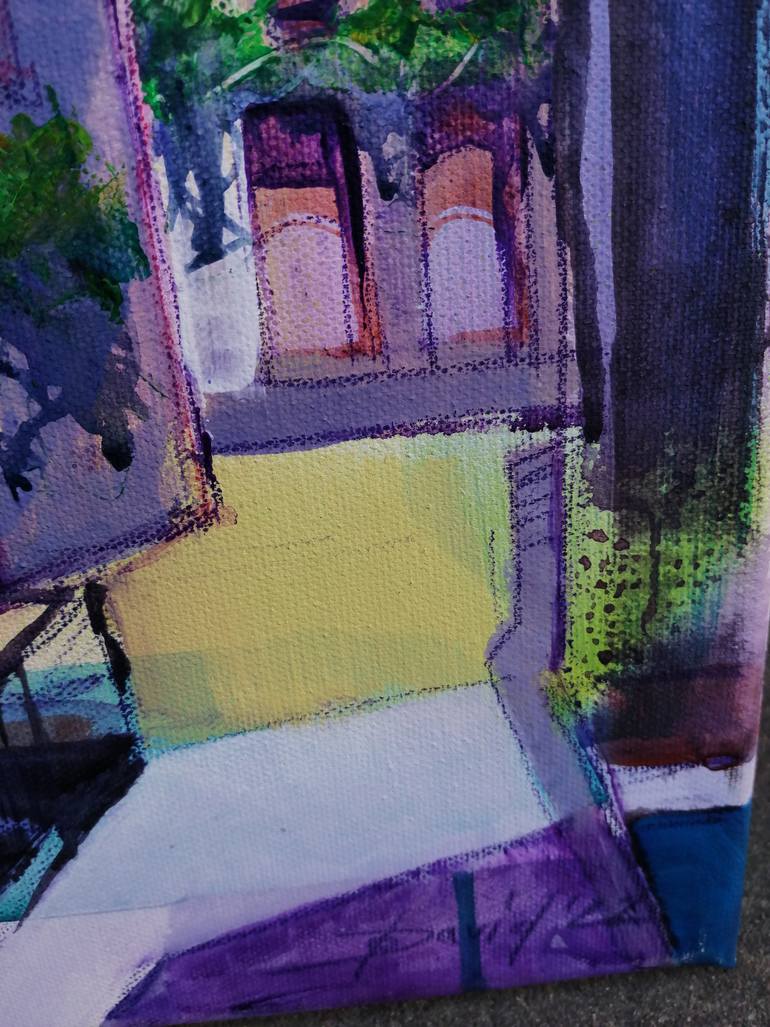 Original Figurative Architecture Painting by Olga David