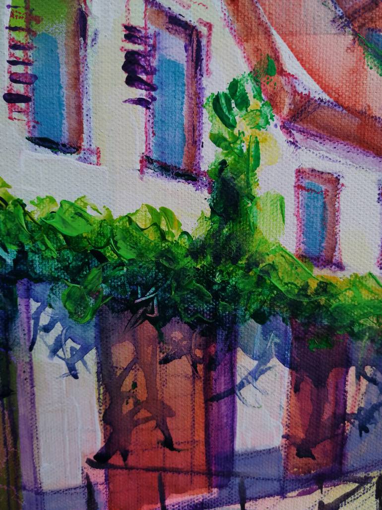 Original Figurative Architecture Painting by Olga David