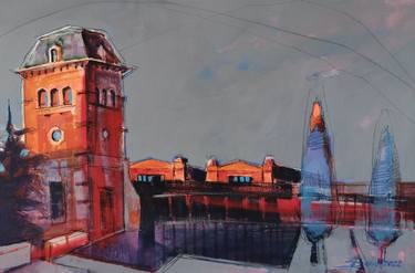 Print of Expressionism Architecture Paintings by Olga David