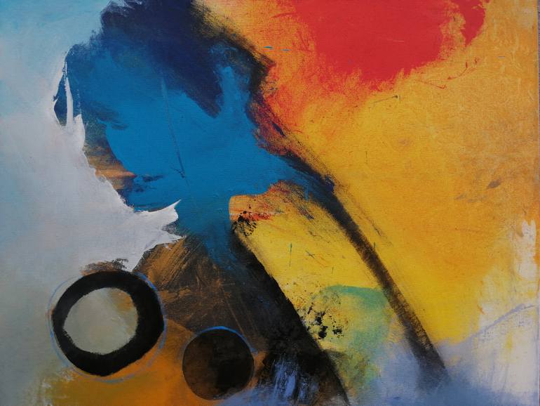 Original Abstract Expressionism Abstract Painting by Olga David