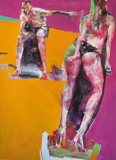 Original Figurative Erotic Paintings by Eduard Visan