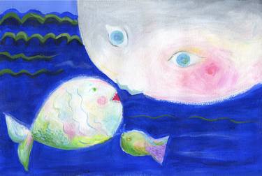 Print of Fish Paintings by YuMei Han