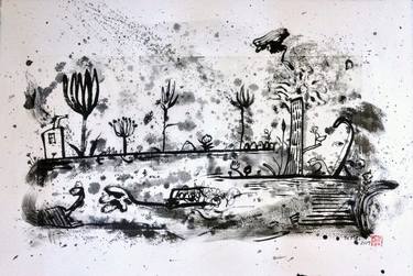 Print of Garden Drawings by YuMei Han