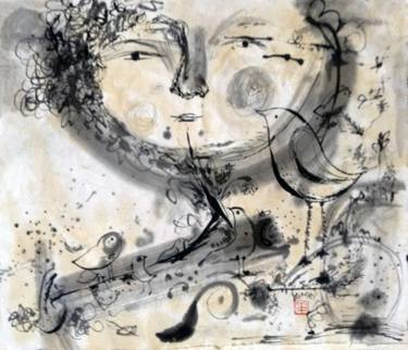 Print of Abstract Expressionism Fantasy Drawings by YuMei Han