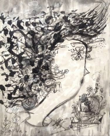 Print of Abstract Expressionism Fantasy Drawings by YuMei Han