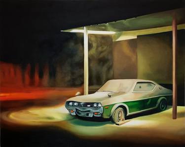 Original Realism Automobile Paintings by Yeliz Akbayrak