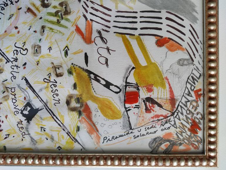Original Abstract Time Painting by Jovana Puzovic
